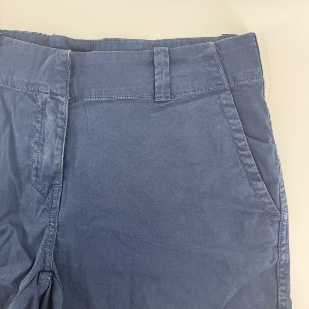 Vineyard Vines Womens Daybreak Chino Shorts Navy Blue Cotton Stretch Size 6 - Picture 2 of 6